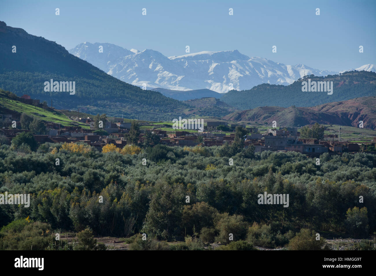 Vista del Marocco di Atlas Foto Stock