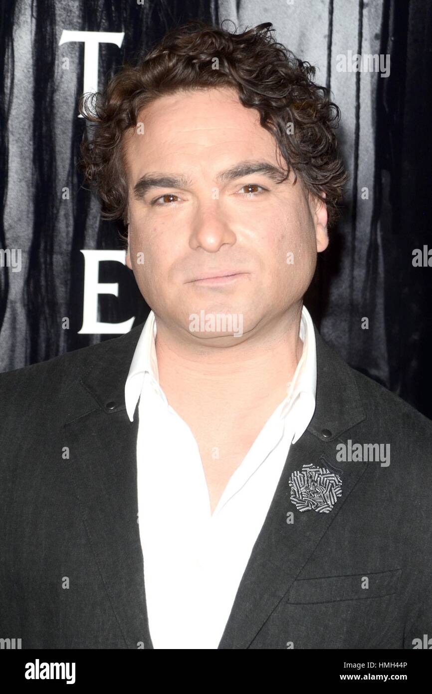 Los Angeles, Stati Uniti d'America. 2° febbraio 2017. Johnny Galecki alla premiere per gli anelli al Regal LA LIVE Stadium 14, Los Angeles. Credito: Priscilla concedere/Everett raccolta/Alamy Live News Foto Stock