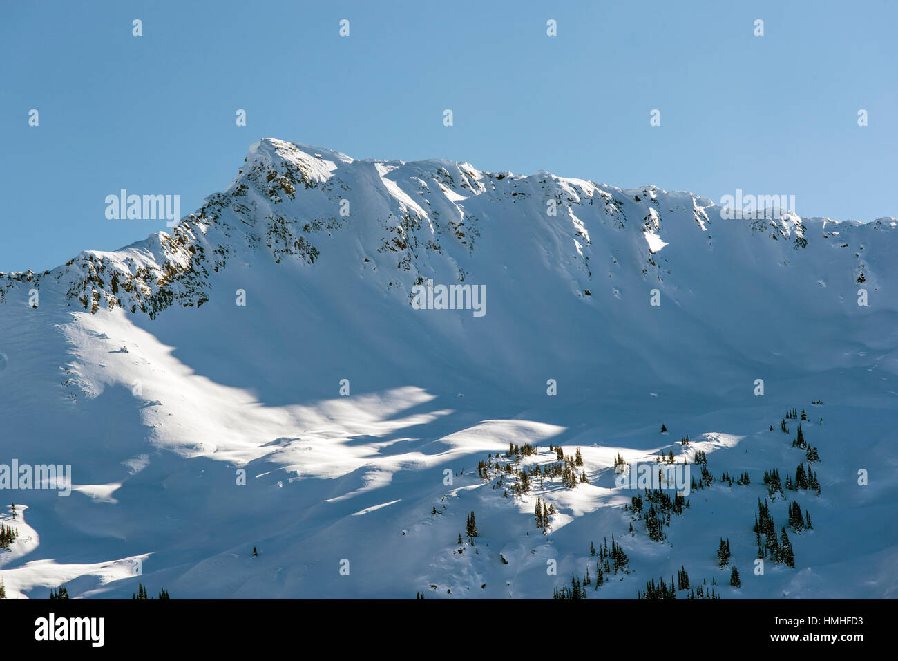 Paesaggio Innevato; Esplanade gamma; Selkirk gamma; British Columbia; Canada Foto Stock