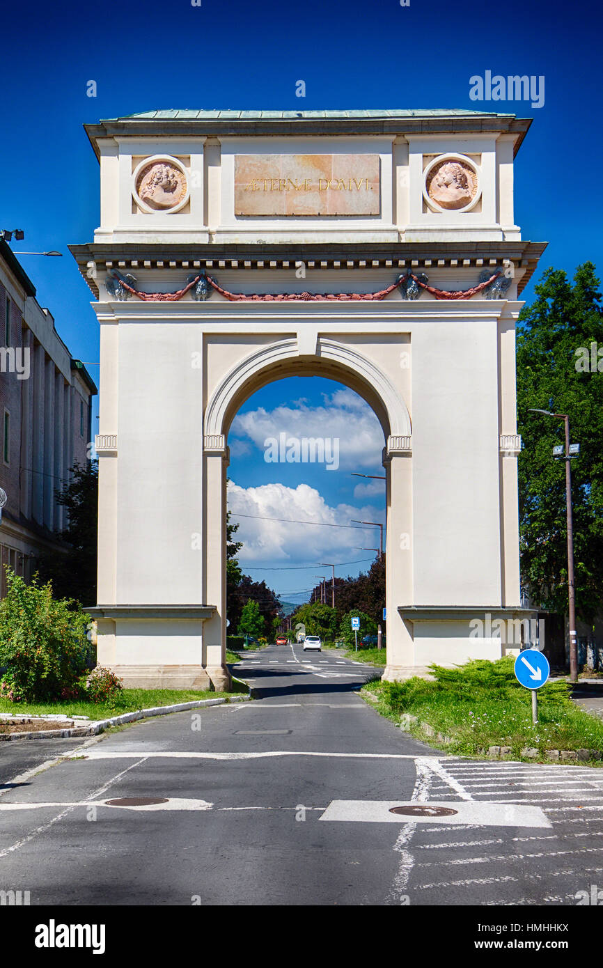 Maria Theresa Arco Trionfale, Vac Pest County, Huingary Foto Stock