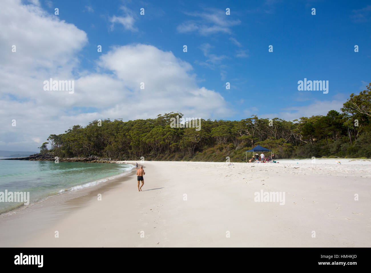 Estate in spiaggia Greenfield in Jervis Bay, Nuovo Galles del Sud, Australia Foto Stock
