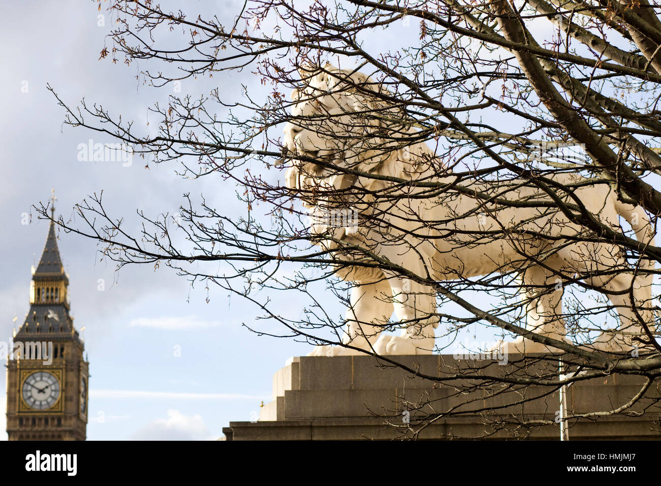 Il South Bank di Londra di Lion Foto Stock
