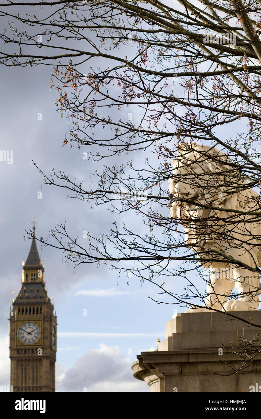 Il South Bank di Londra di Lion Foto Stock