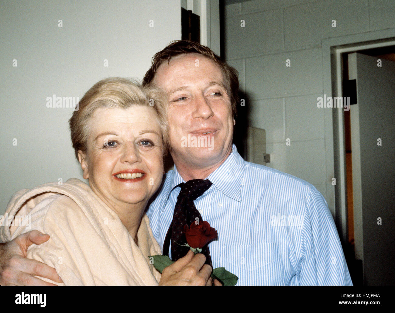 Angela Lansbury e George Hearn sono fotografate da Nancy Barr nel mese di ottobre del 1980. Foto Stock