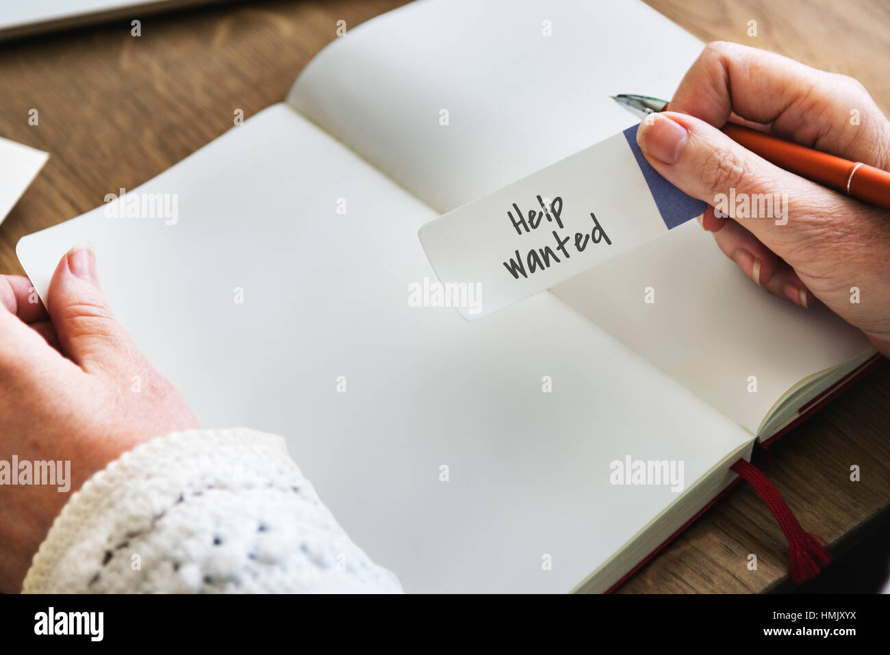 L'occupazione delle risorse umane aiuto voluto Manpower Concetto di assunzione Foto Stock