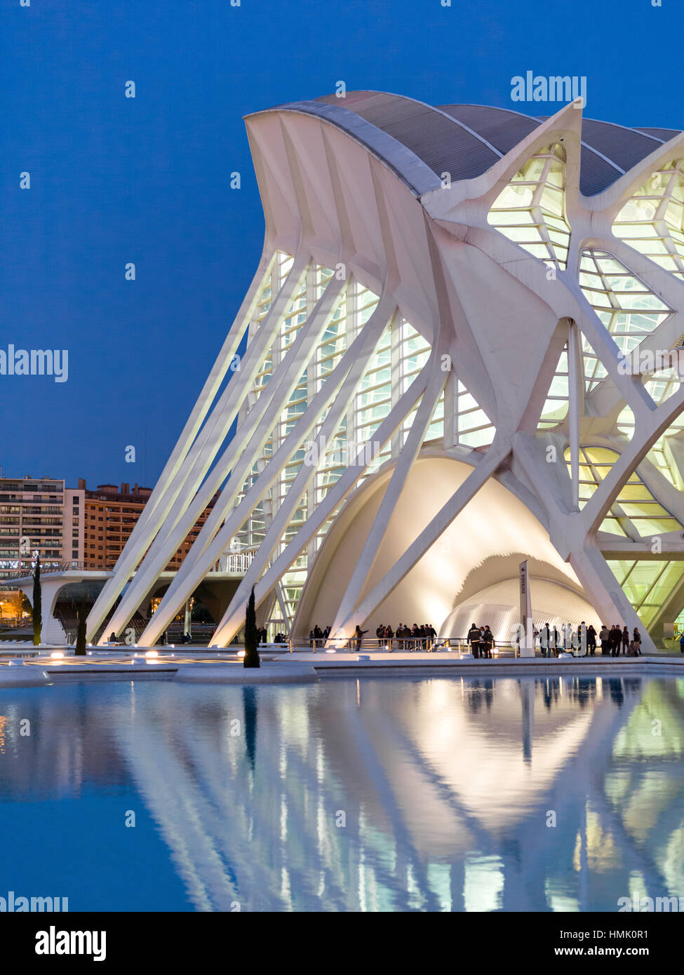 Architettura di Calatrava a Valencia Foto Stock