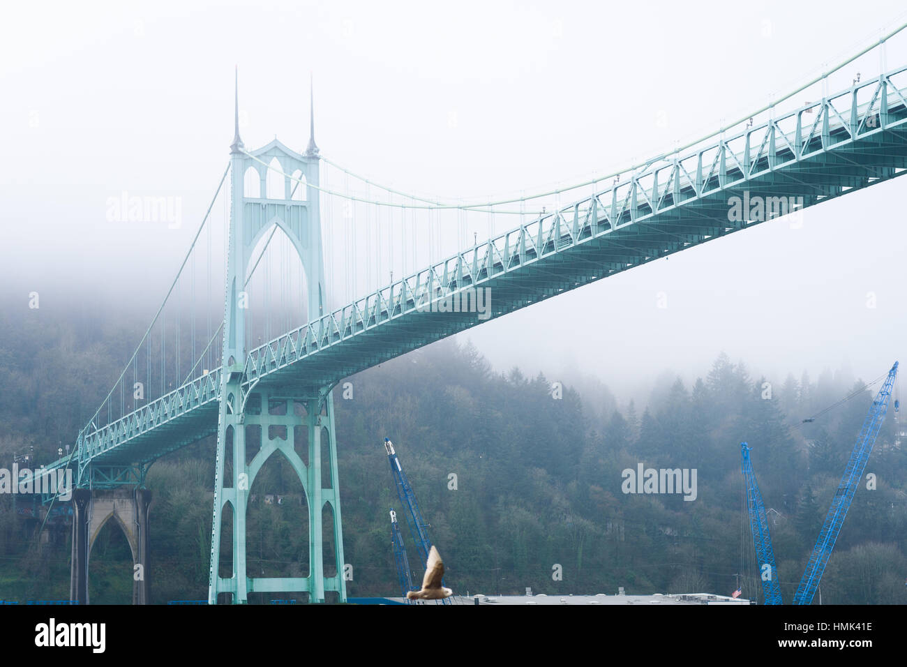 Una vista di San Johns Bridge Foto Stock