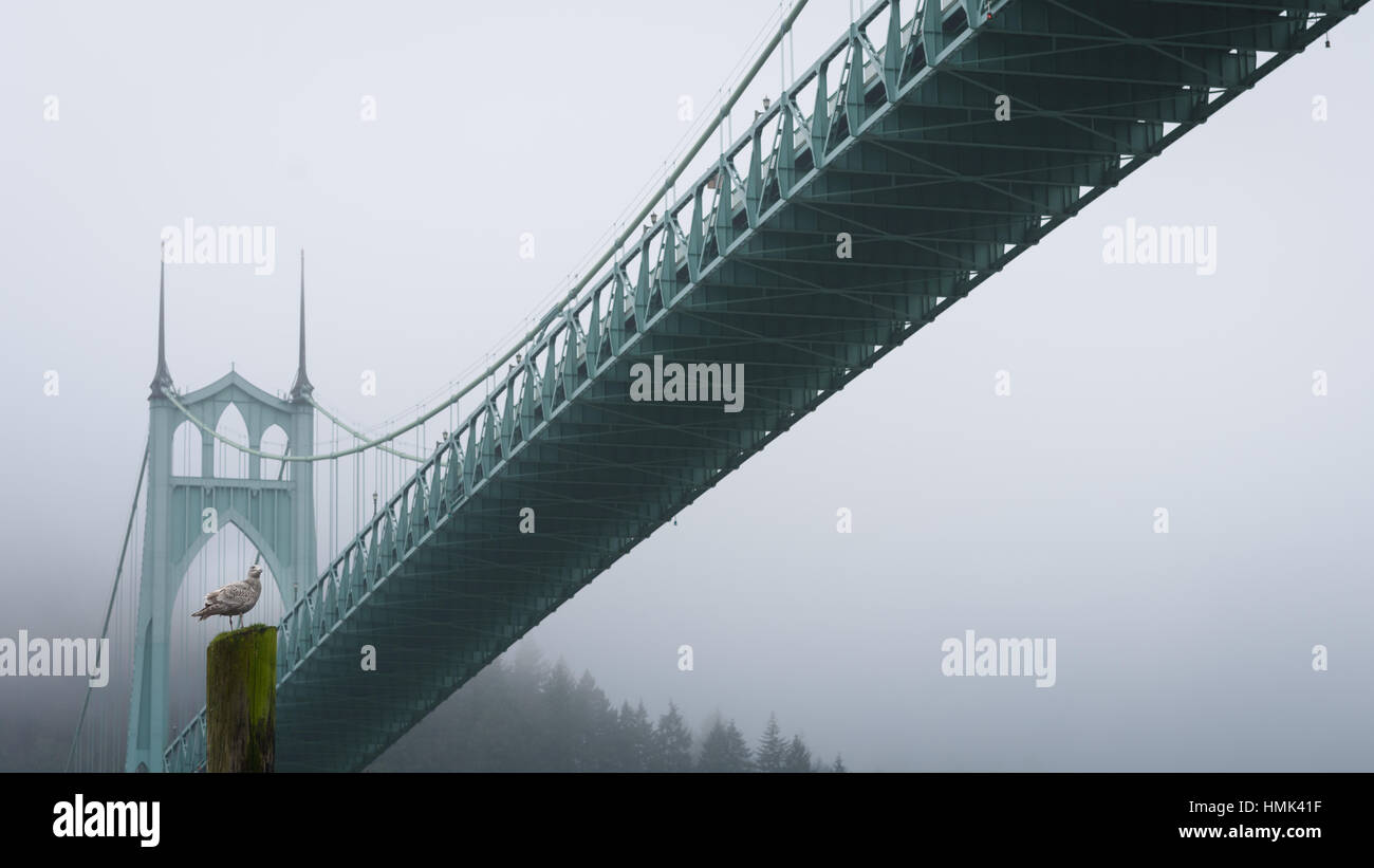 Una vista di San Johns Bridge Foto Stock