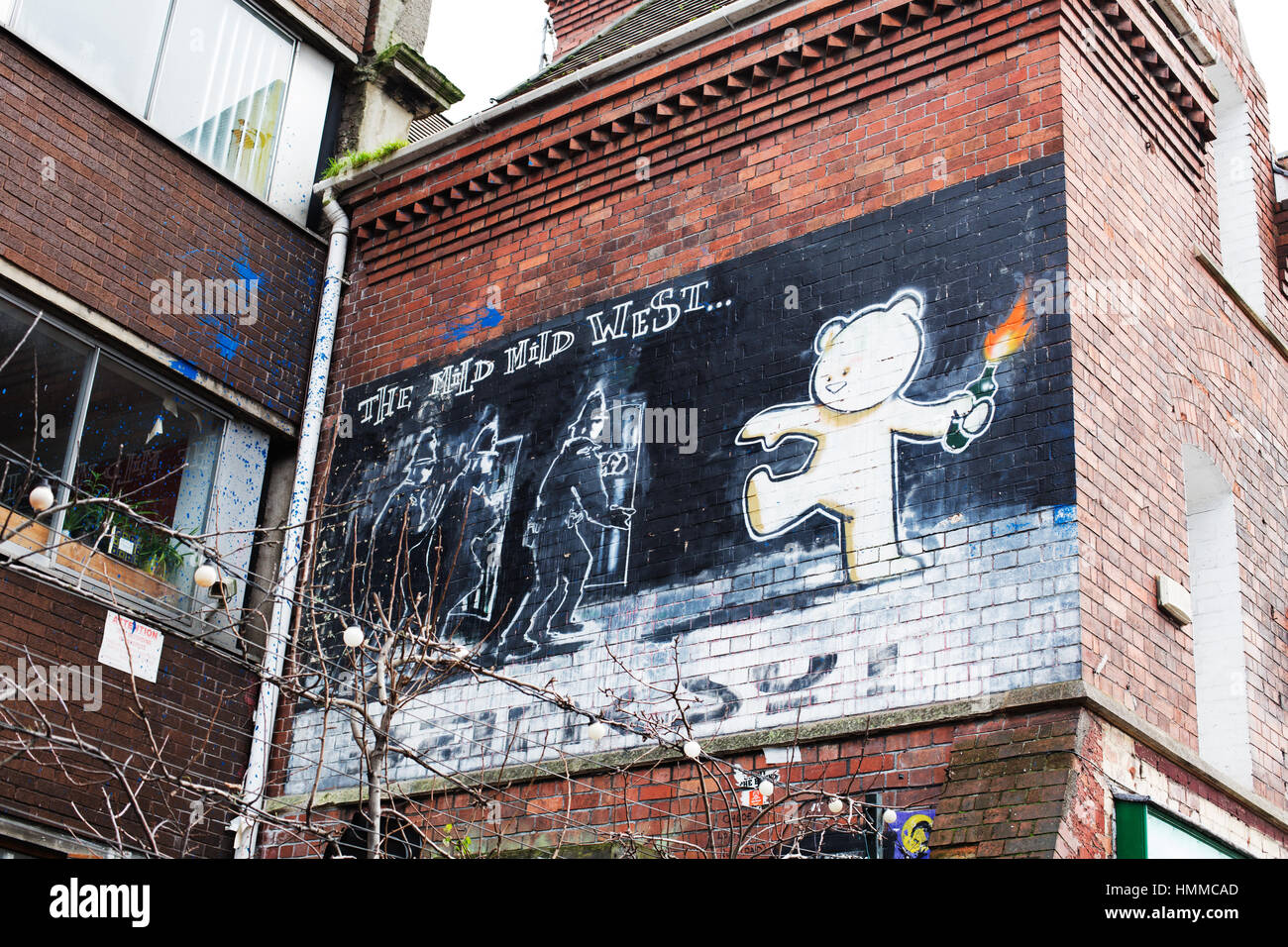 Banksy "Mild Mild West' Stokes Croft 2017 Foto Stock