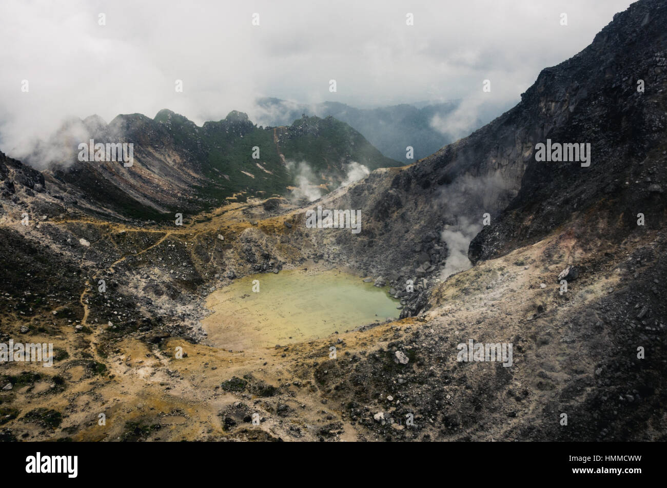 Mount Sibayak Foto Stock