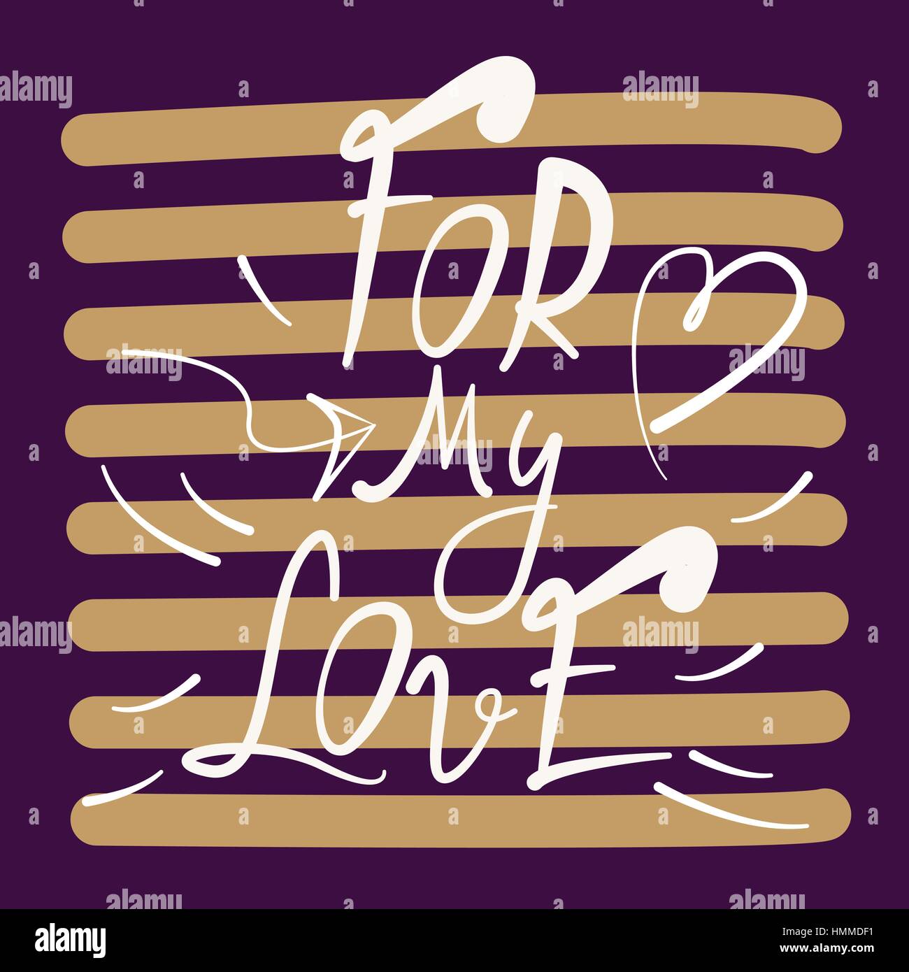 Per Amore Mio Biglietto Di Auguri Il Giorno Di San Valentino Immagine E Vettoriale Alamy