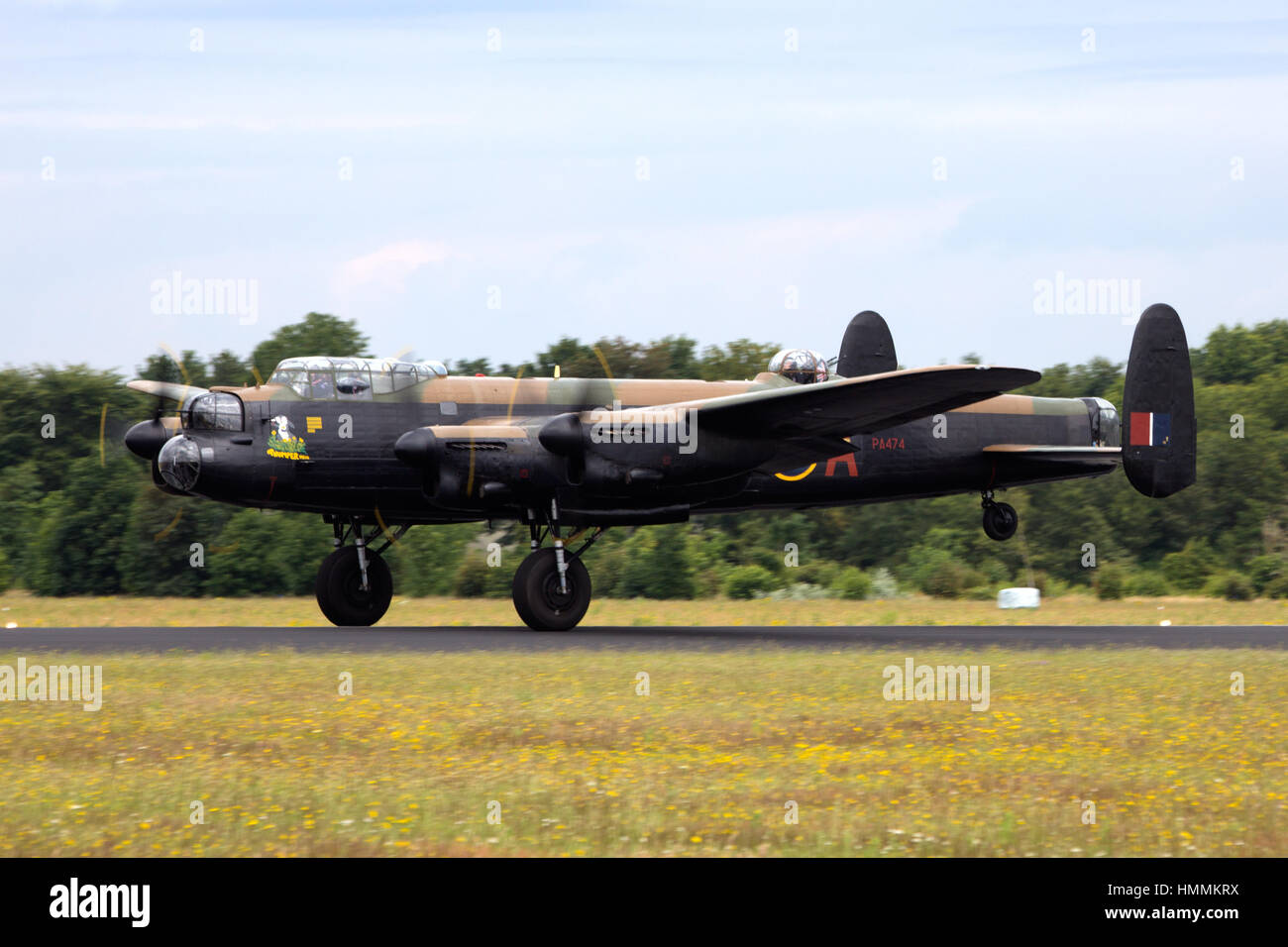 GILZE Rijen, Paesi Bassi - 21 giugno: RAF volo storico Lancaster WW2 aereo sul Royal Dutch Air Force Open House. Giugno 21, 2014 in Gil Foto Stock