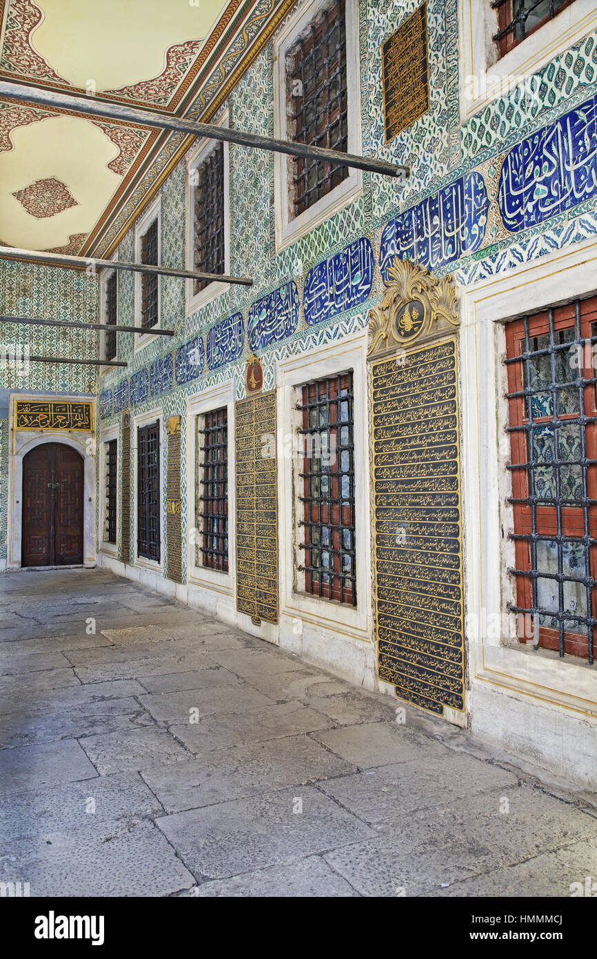 Il Palazzo di Topkapi a Istanbul Foto Stock