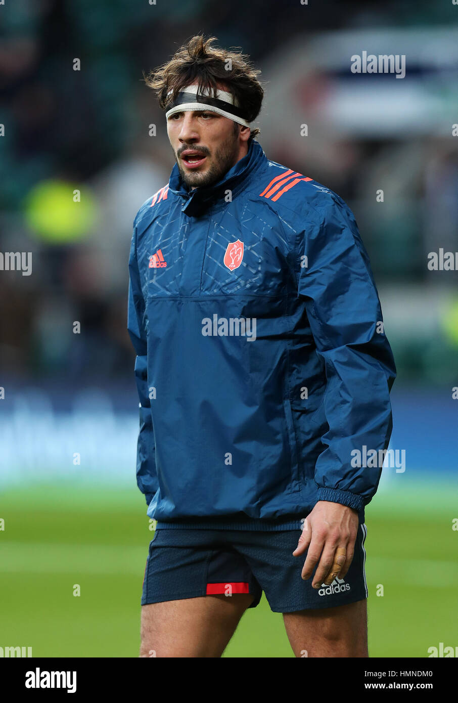 Il francese Remi Lamerat durante la partita RBS 6 Nations al Twickenham Stadium, Londra. PREMERE ASSOCIAZIONE foto. Data immagine: Sabato 4 febbraio 2017. Vedi la storia della PA RUGBYU Inghilterra. Il credito fotografico dovrebbe essere: Gareth Fuller/PA Wire. . Foto Stock