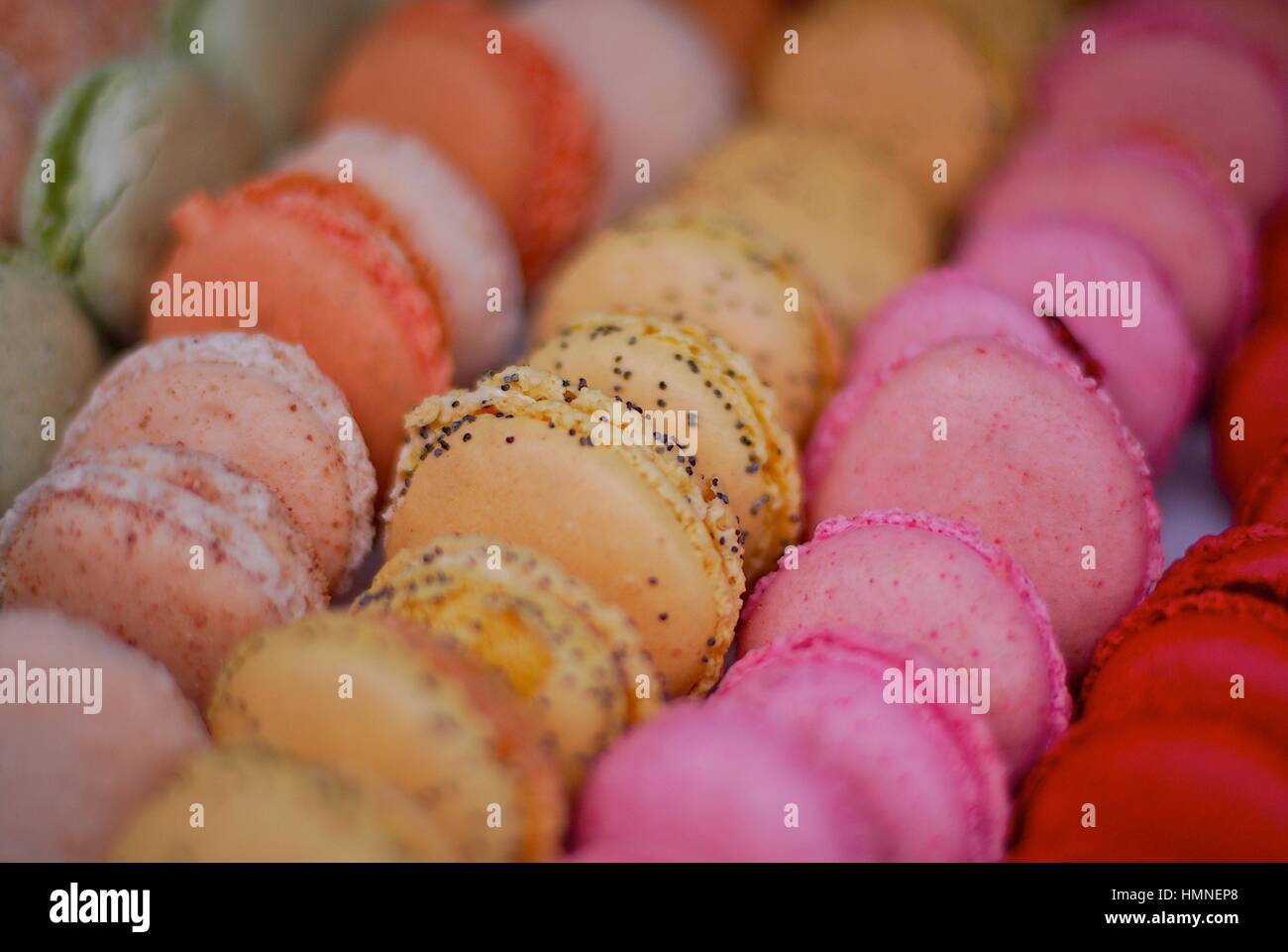 Parigi. Francia., cuise francese è famosa per la sua pasticceria fresca e prodotti mediterranei Foto Stock