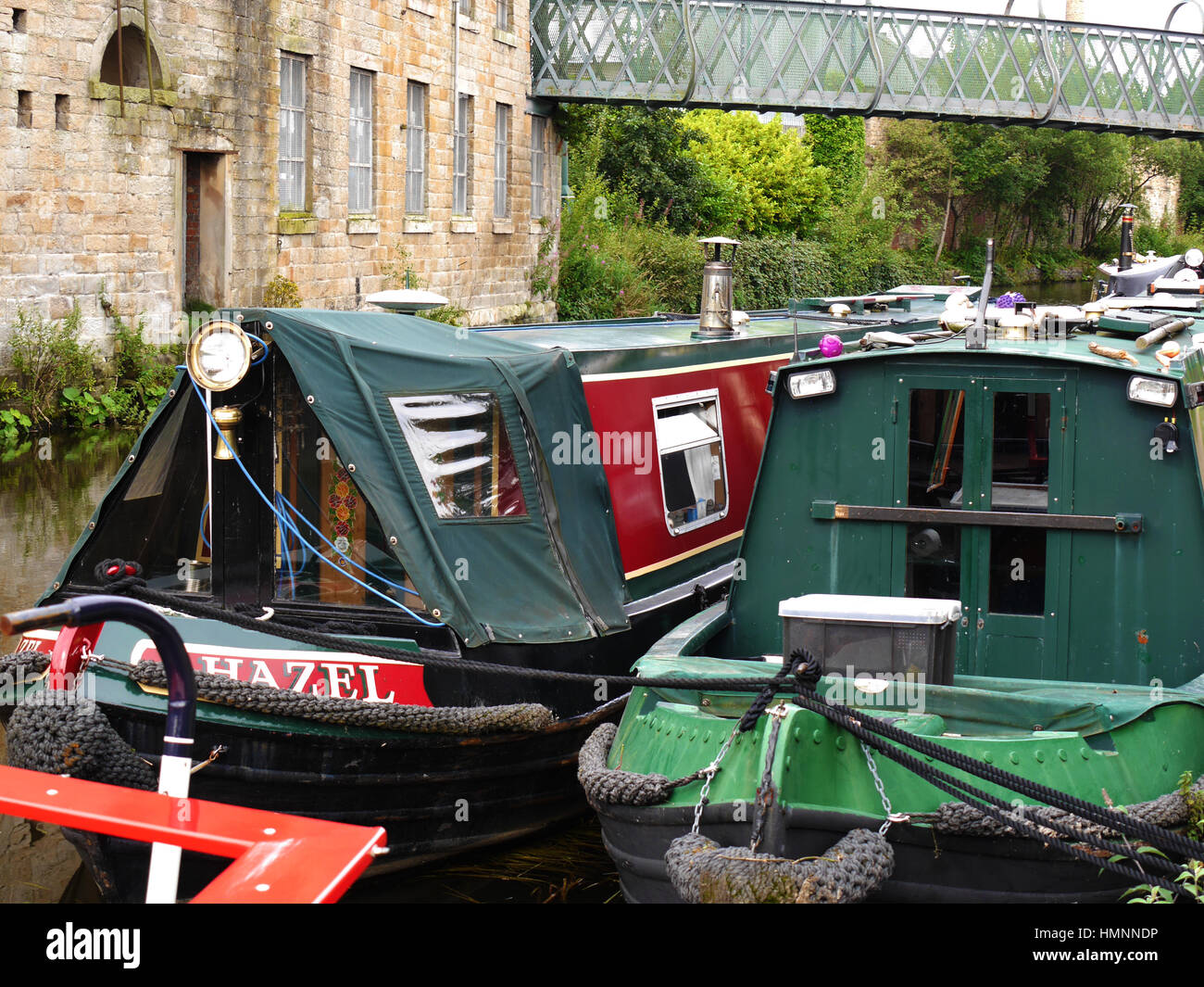 Battelli a 200 anno celebrazione del Leeds Liverpool Canal a Burnley Lancashire Foto Stock