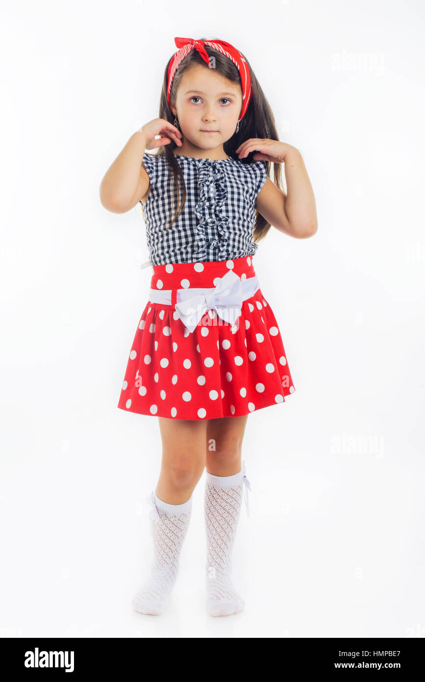 Bellissima bambina di 7 anni Foto stock - Alamy