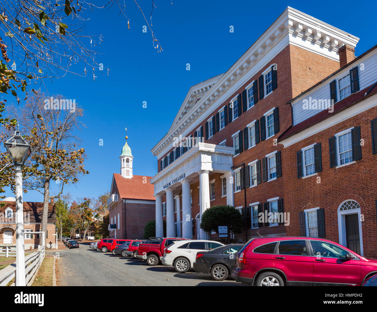 Salem College nella Vecchia Salem, Winston-Salem, North Carolina, STATI UNITI D'AMERICA Foto Stock