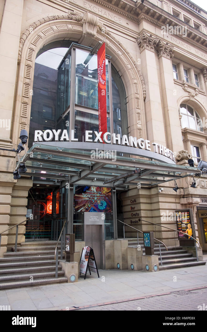 Royal Exchange Manchester Foto Stock