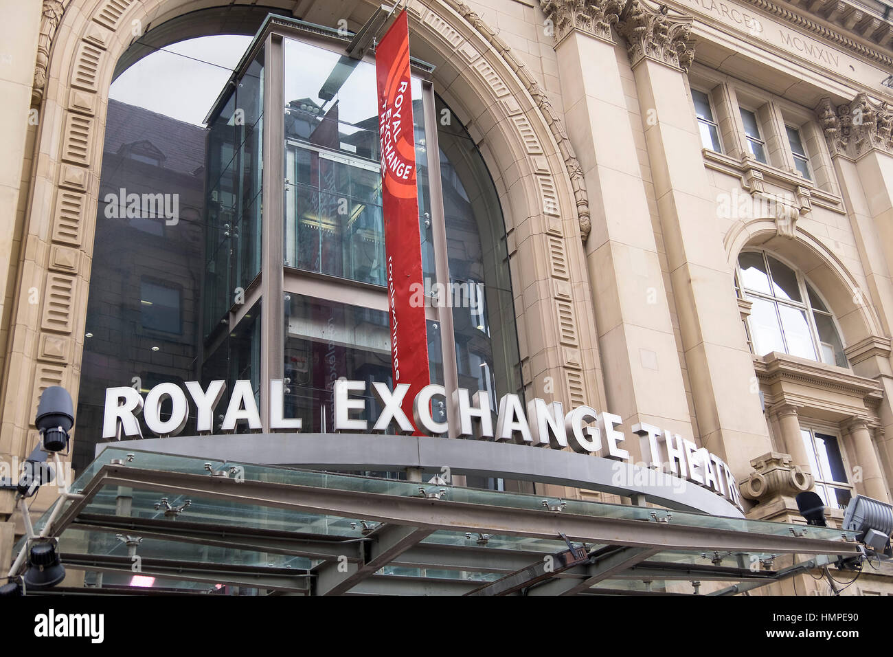 Royal Exchange Manchester Foto Stock