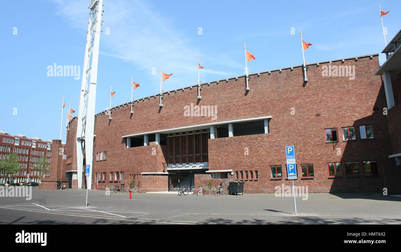 Amsterdam Olympic Stadium (Olympisch Stadion), stadio principale per il 1928 Olimpiadi di estate a Stadionplein, Amsterdam, Paesi Bassi Foto Stock