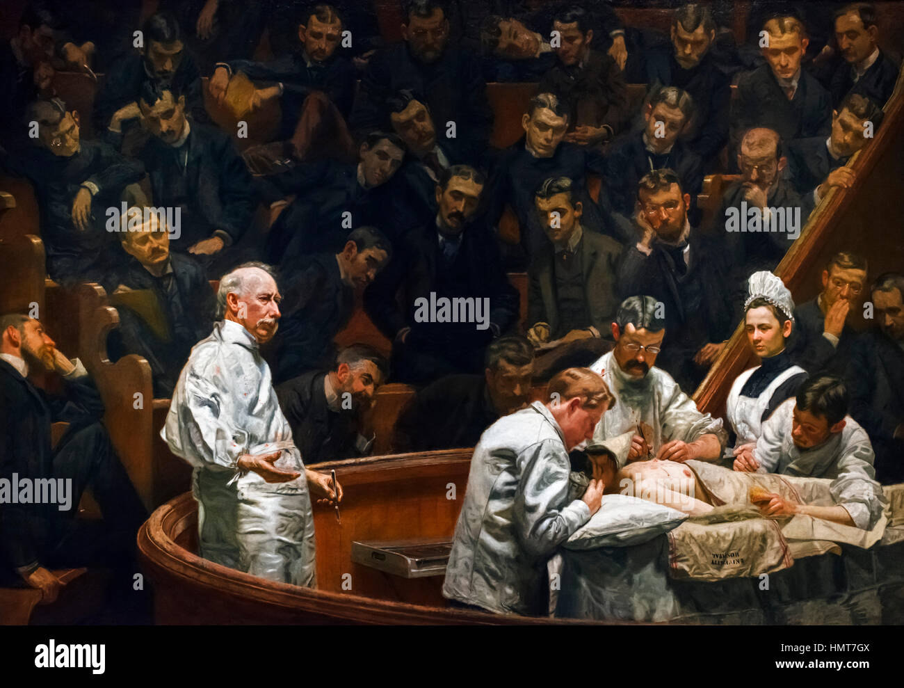 Thomas Eakins (1844-1916) "L'Agnew Clinic', olio su tela, 1889 Foto Stock