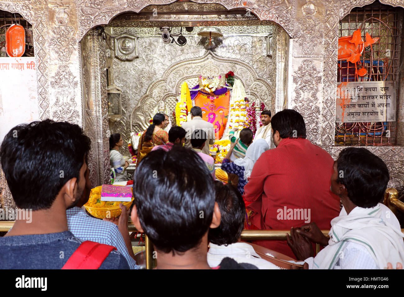 Khajrana Ganesh Temple, Indore Foto Stock