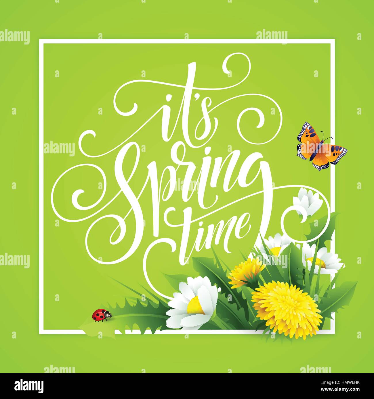 Molla scritte a mano sullo sfondo con fiori. Illustrazione Vettoriale Illustrazione Vettoriale