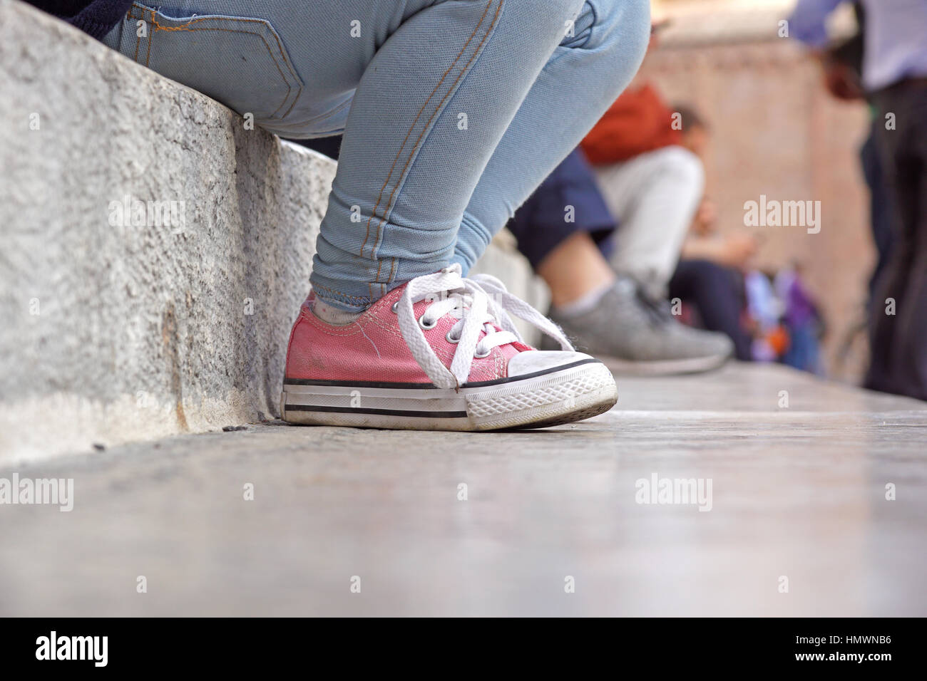 da bambino scarpe Foto Stock