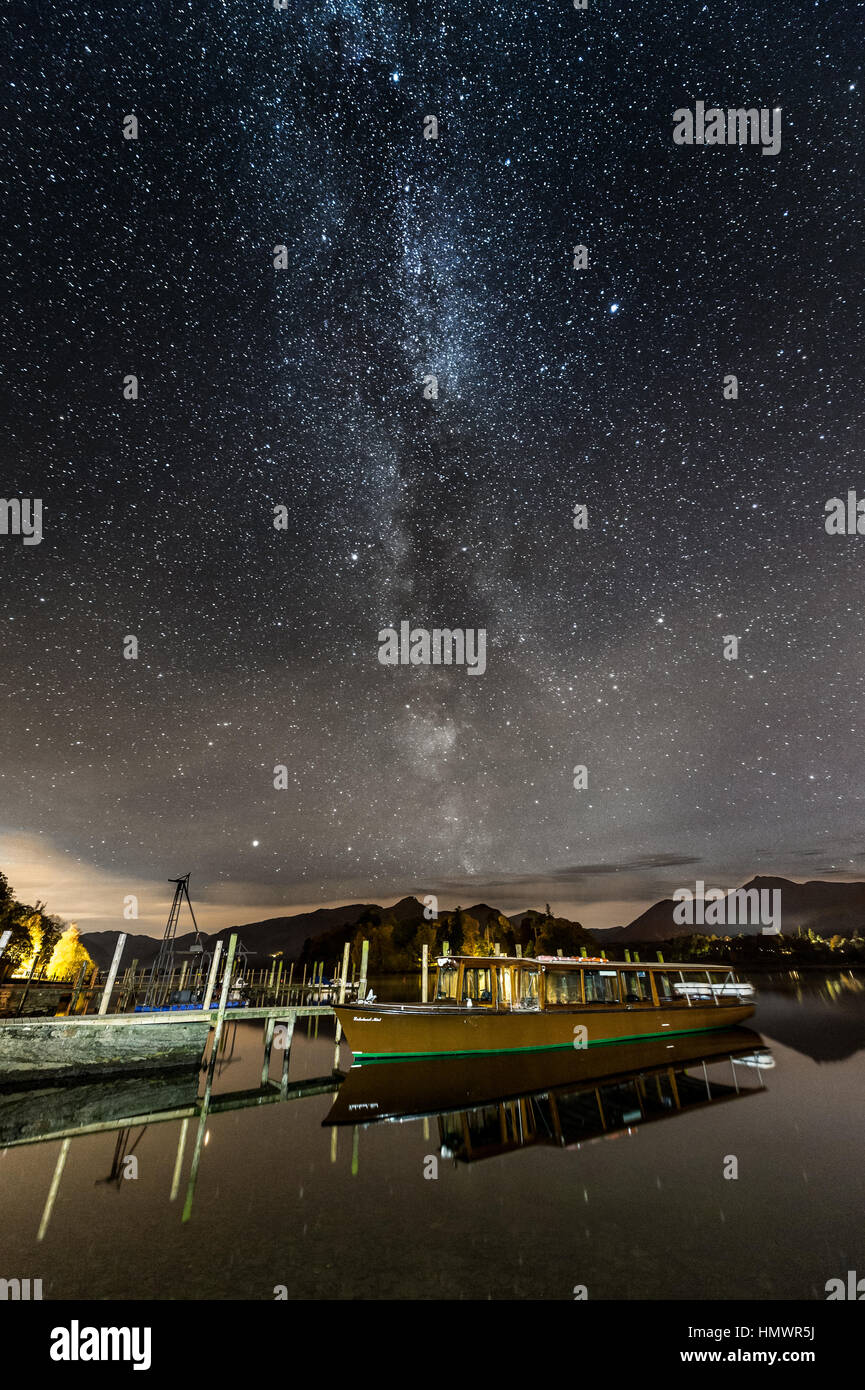 Via Lattea oltre Keswick, Cumbria Regno Unito Foto Stock