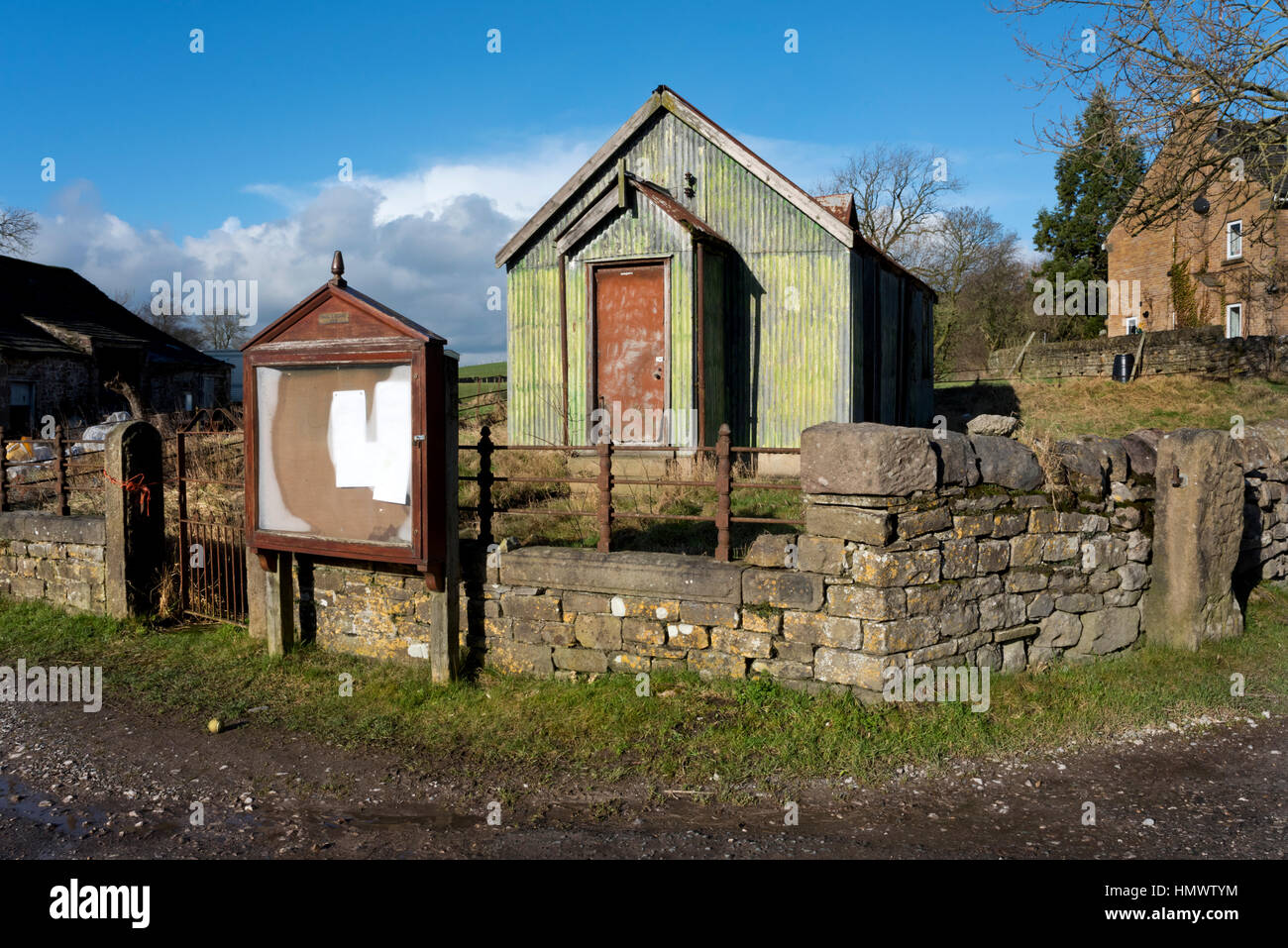 Vecchio metodista tabernacolo di stagno, Thorlby, vicino a Skipton, North Yorkshire, Regno Unito Foto Stock