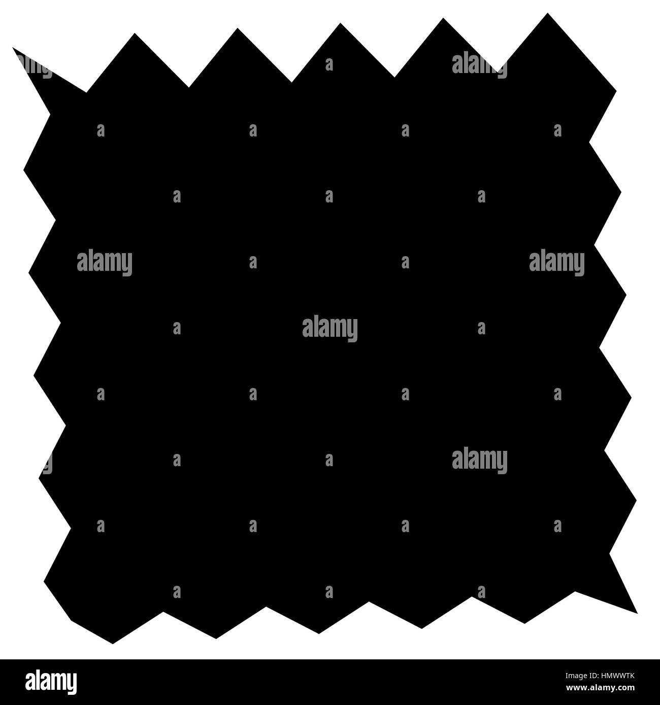 Con forma ondulata, bordi a zig zag per agganciare le foto Foto Stock