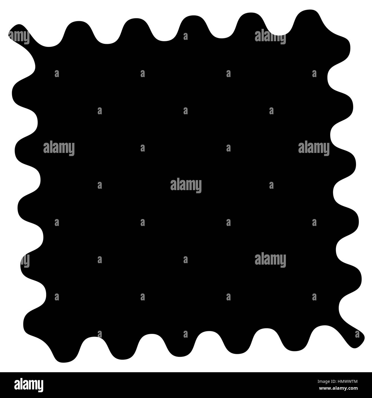 Con forma ondulata, bordi a zig zag per agganciare le foto Foto Stock