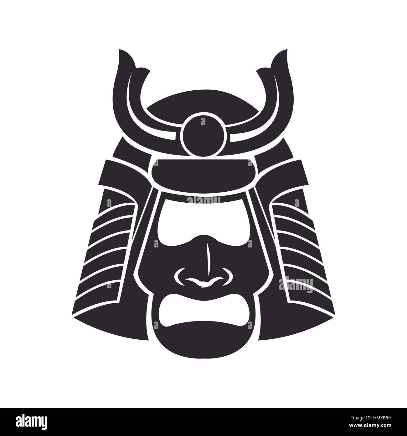 Giapponese maschera samurai warrior Immagine e Vettoriale - Alamy