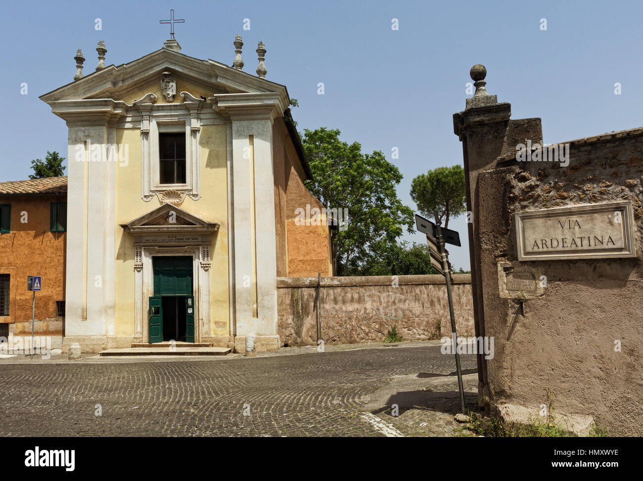 Domine Quo Vadis - Chiesa Foto Stock