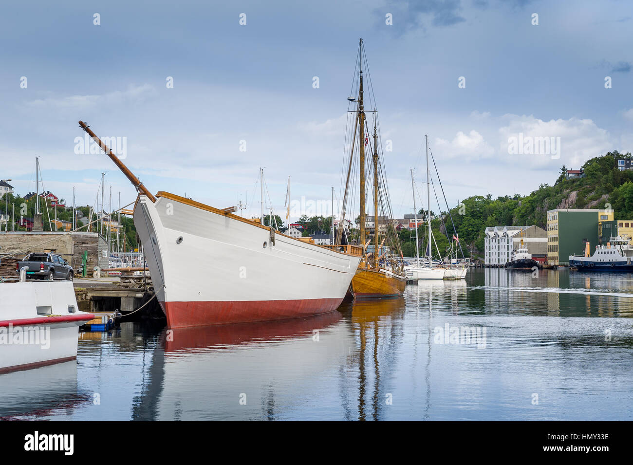 Kristiansund Harbour, Norvegia Foto Stock