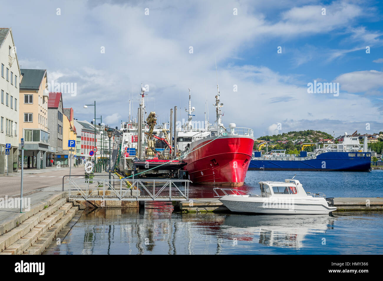 Kristiansund Harbour, Norvegia. Foto Stock