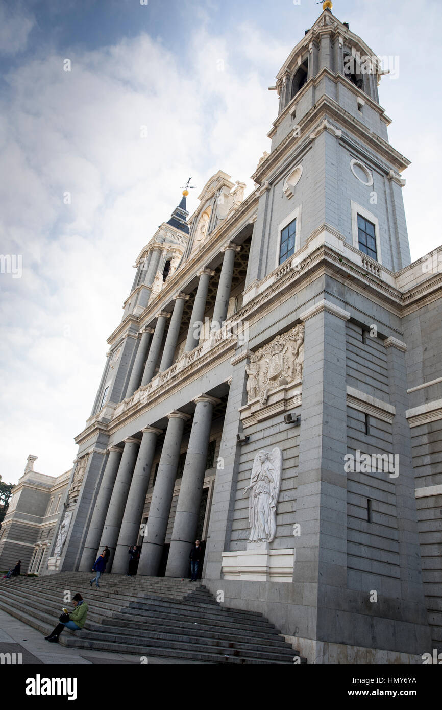 La cattedrale di Almudena, Madrid Foto Stock