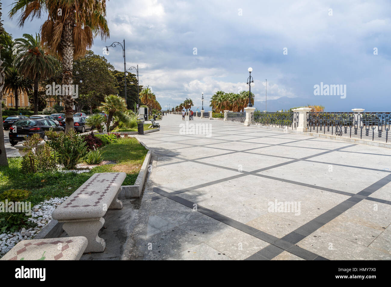 Reggio di Calabria promenade Foto Stock