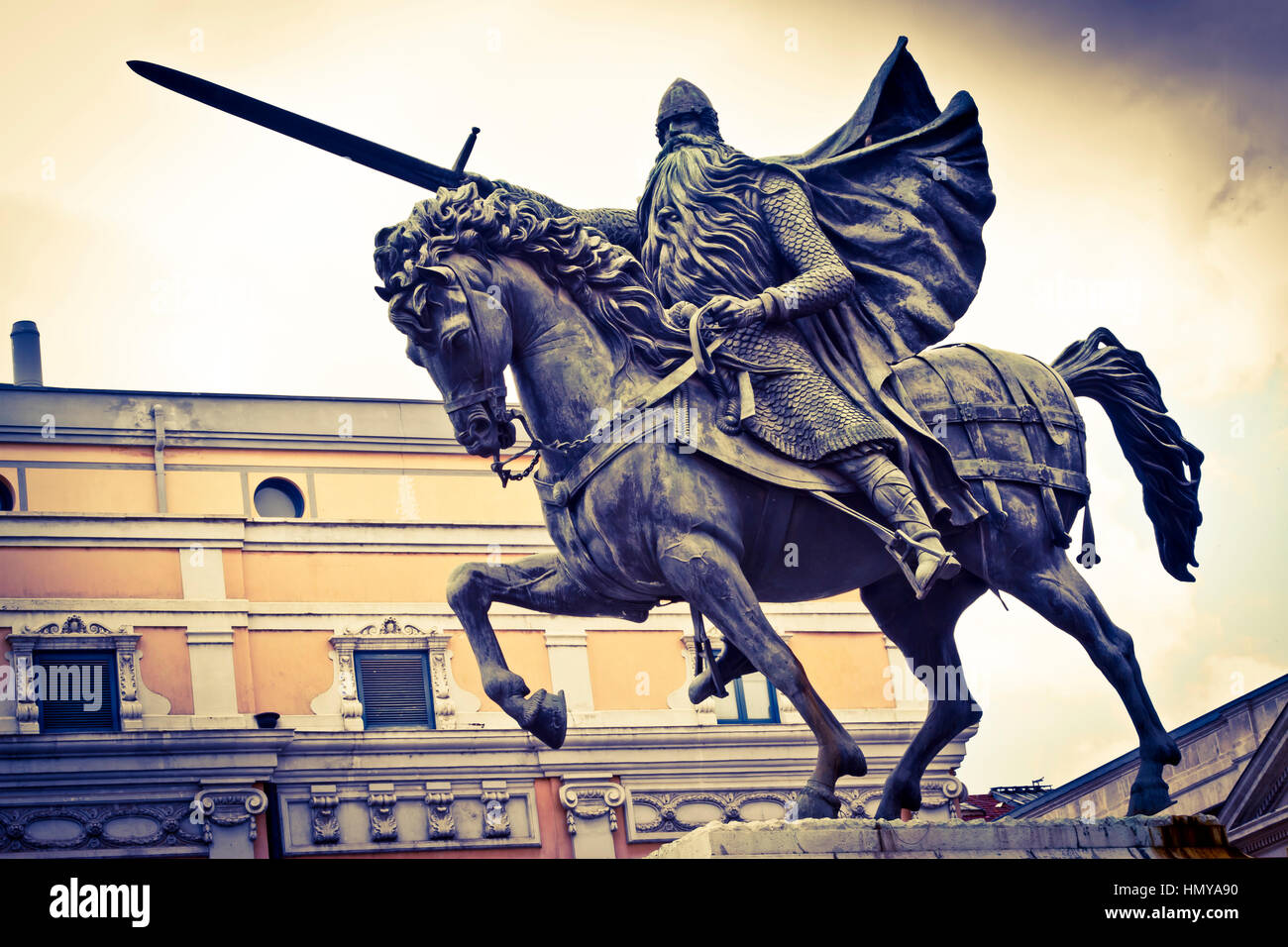 Statua di El Cid. La città di Burgos. Castiglia e Leon, Spagna. Foto Stock