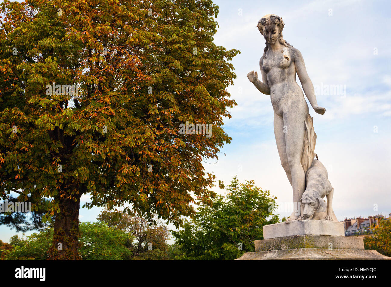 Nymphe al Jardin des Tuileries Foto Stock