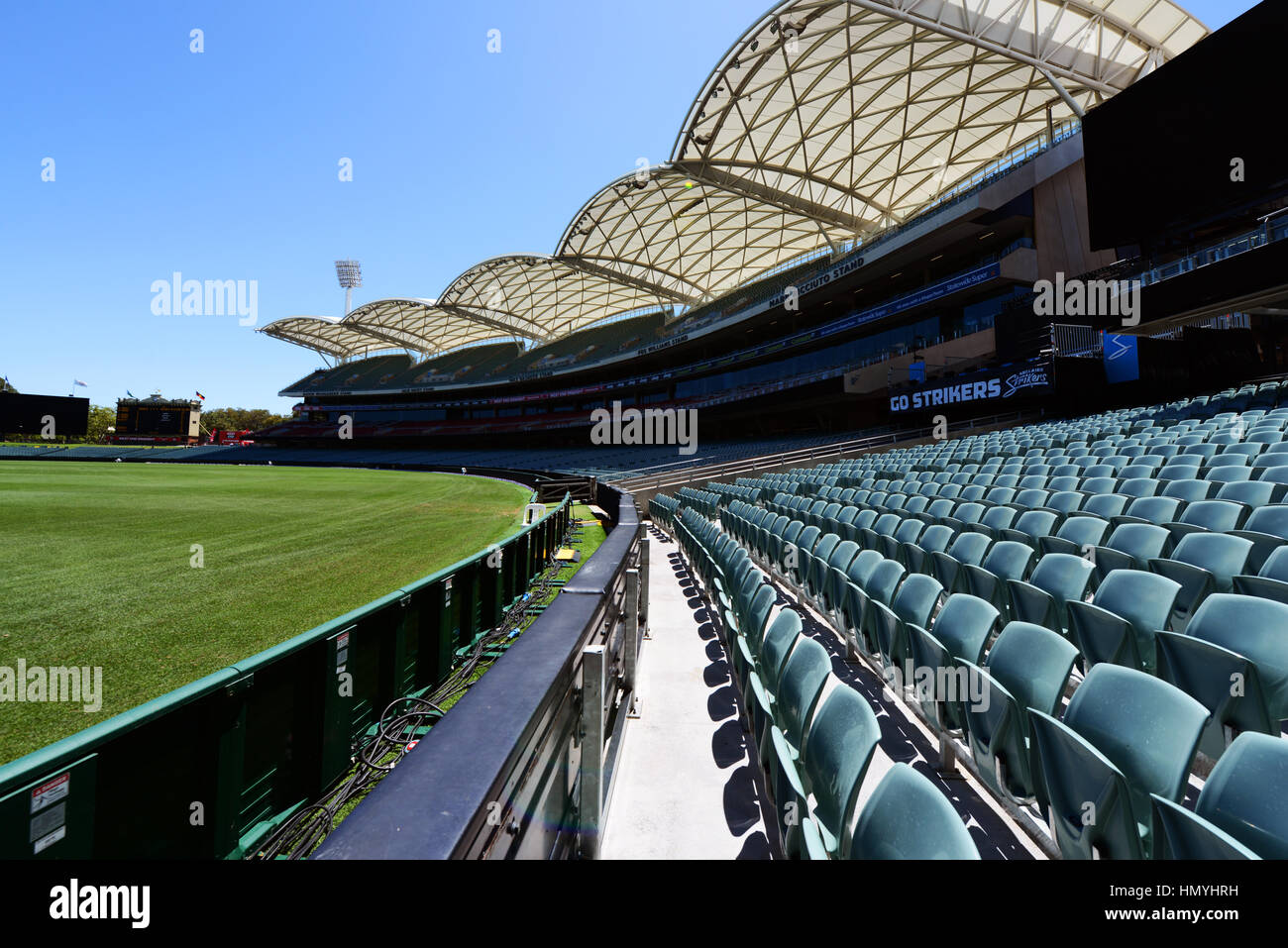 L'Adelaide Oval stadium è uno di Adelaide è una struttura architettonica unica. Foto Stock