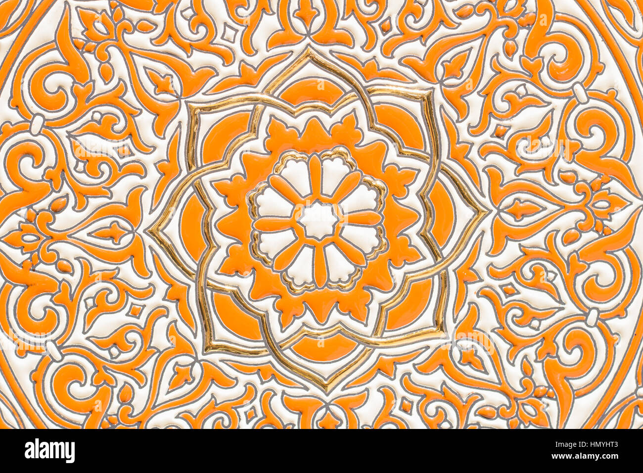 Ceramica andaluso closeup Foto Stock