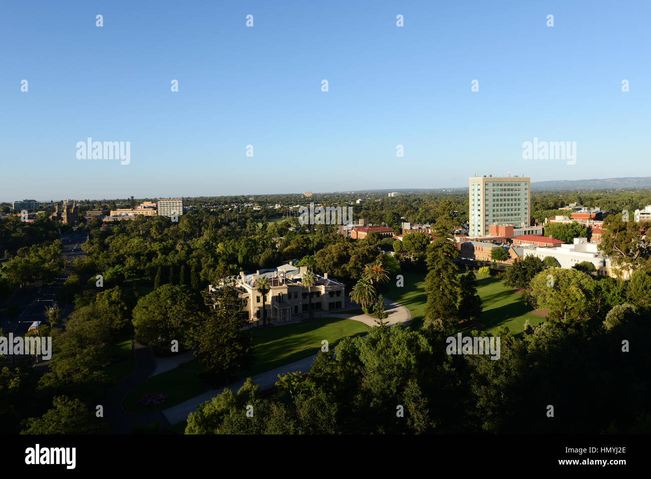 Vista la casa del governo motivi in Adelaide. Foto Stock