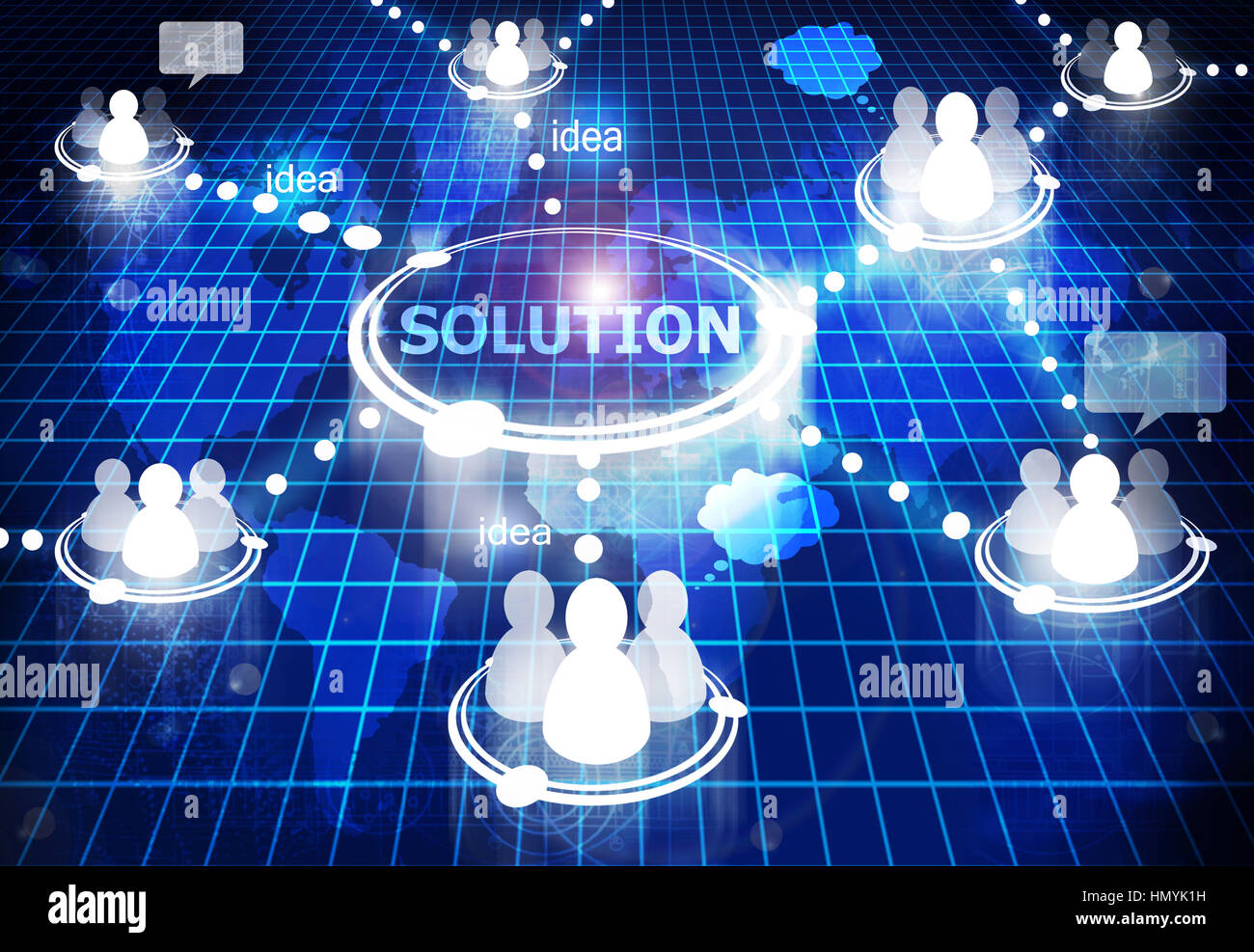 crowdsourcing Foto Stock