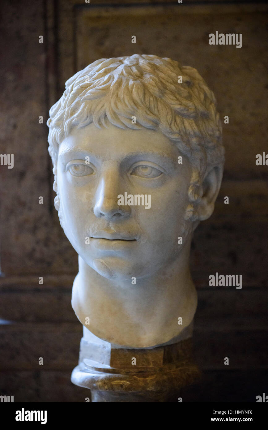 Roma. L'Italia. Busto di imperatore romano Elagabalus (203-222 AD), Museo Capitolino. Musei Capitolini. Foto Stock