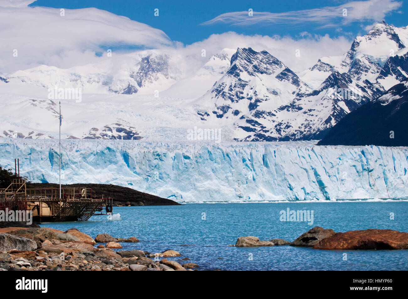 Argentina. La Patagonia. Ghiacciaio Perito Moreno. Foto Stock