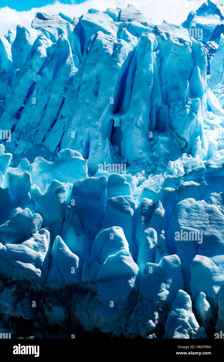 Argentina. La Patagonia. Ghiacciaio Perito Moreno. Foto Stock