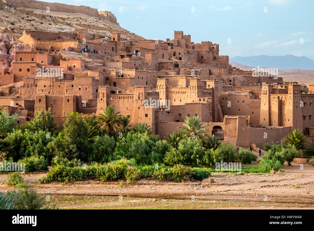 Il Marocco. Ait Benhaddou Ksar, un sito del Patrimonio Mondiale. Foto Stock