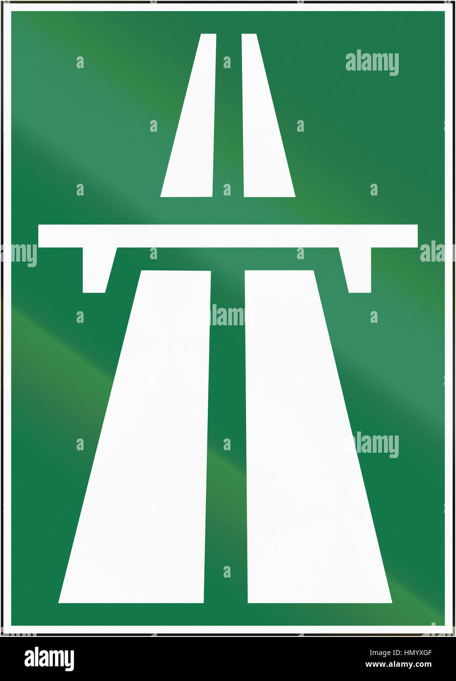 Cartello stradale utilizzato in Svizzera - Autostrada Foto stock - Alamy